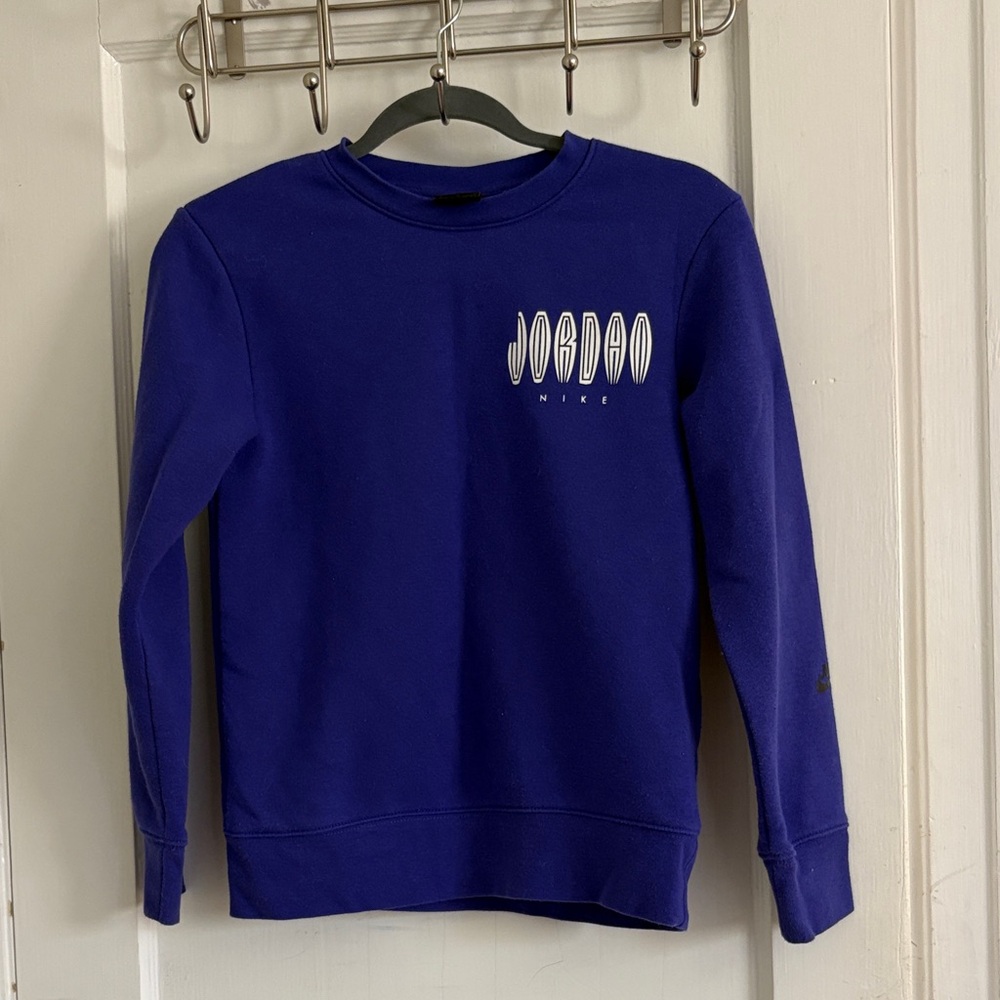 Nike Purple Jordan Graphic Crewneck Sweatshirt